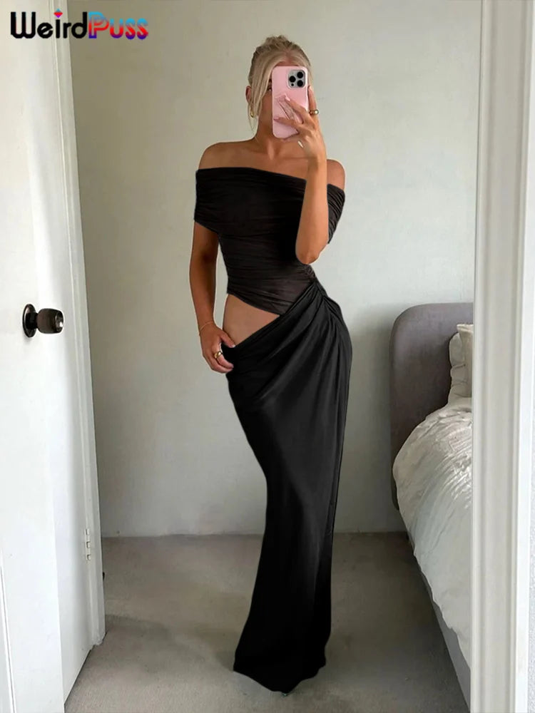 Robe Longue Dos Nu – Coupe Slim Élégante