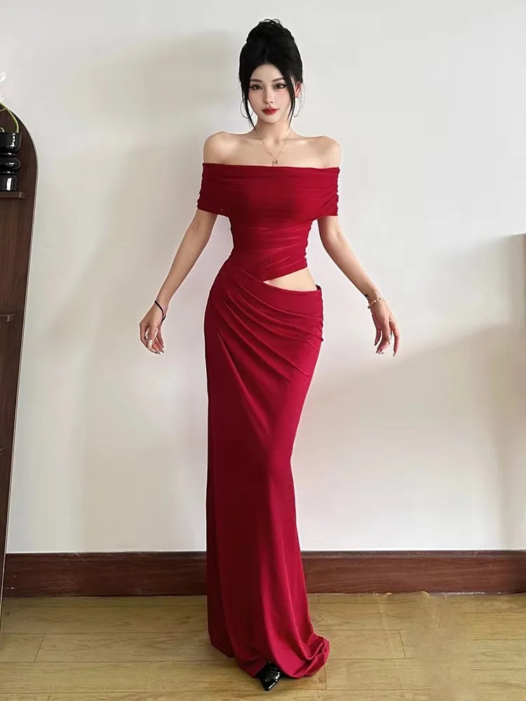 Robe Longue Dos Nu – Coupe Slim Élégante