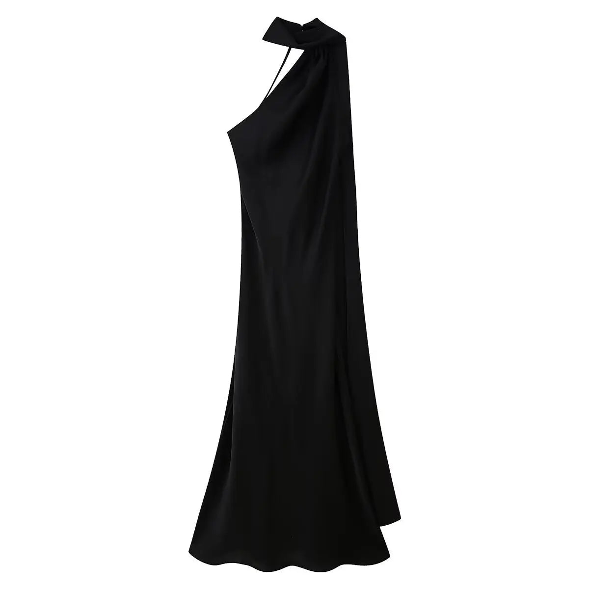 Robe Longue Satin Dos Nu – Élégance Estivale