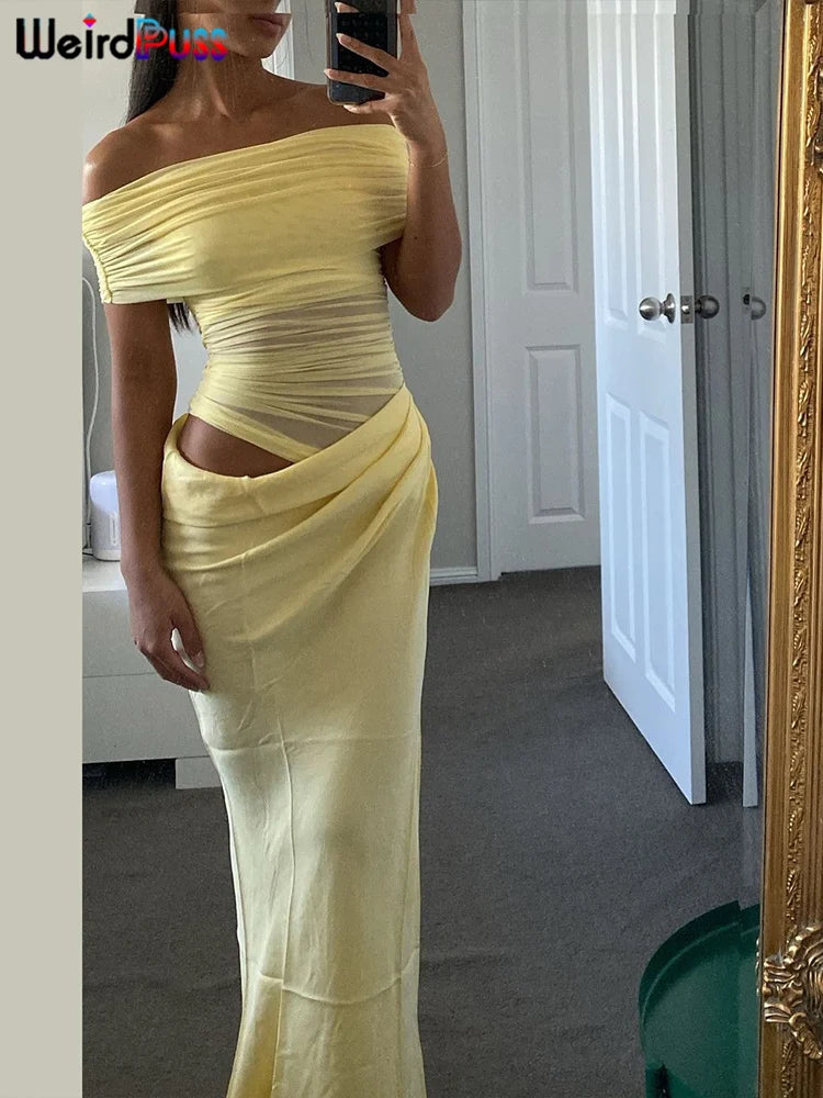 Robe Longue Dos Nu – Coupe Slim Élégante